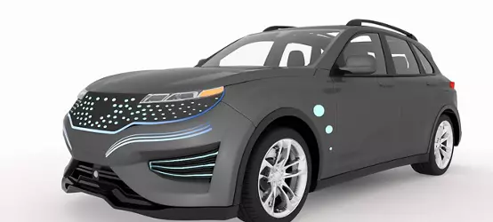 Mobility (TPO) Panels - car seen from the side, lights on